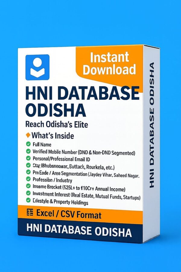 HNI Database Odisha 2025 – Odisha’s Most Affluent Decision-Makers