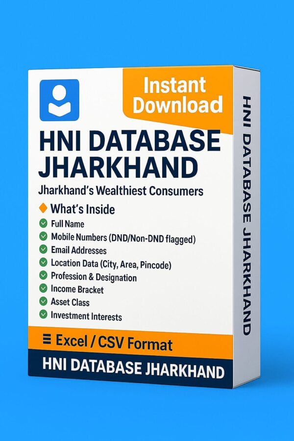 HNI Database Jharkhand 2025 – Jharkhand’s Elite Wealth Class