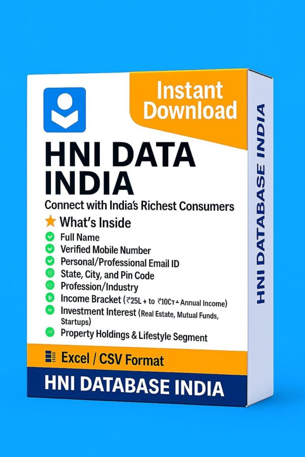 HNI Database India: Premium Leads & Expand Your Business