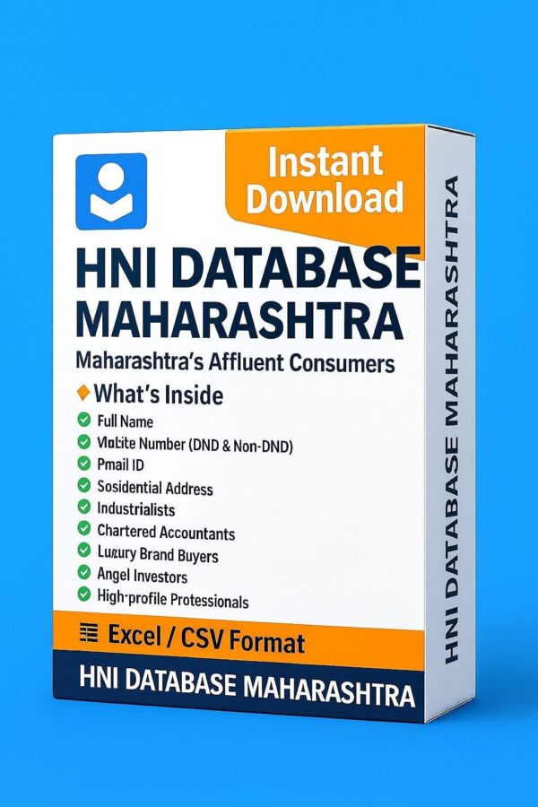 HNI Database Maharashtra 2025 – Maharashtra’s Wealthiest Consumers with Verified Data