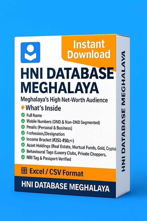 HNI Database Meghalaya 2025 - Meghalaya’s Wealthiest Network