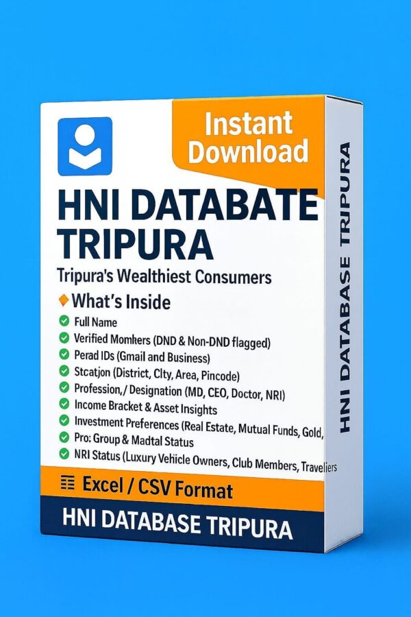 HNI Database Tripura 2025 – Connect with Tripura’s Wealthiest