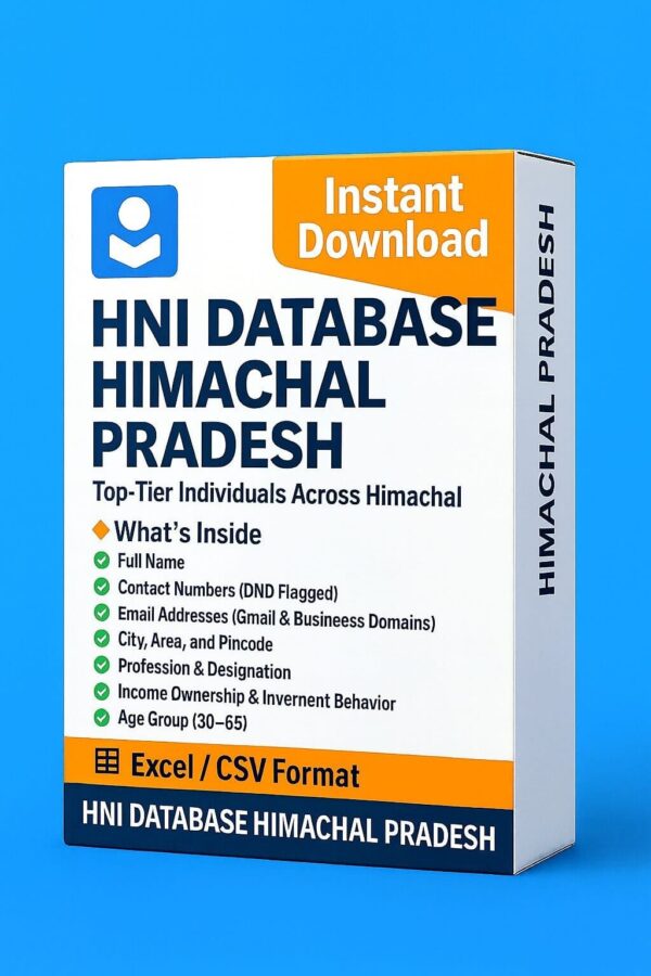 HNI Database Himachal Pradesh 2025 – Himachal's Elite Like Never Before!